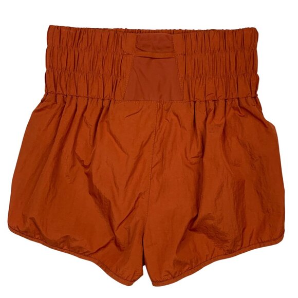 Free People FP Movement The Way Home Shorts M Orange High Rise Built In Brief - Picture 2 of 13